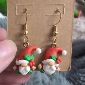 Festive Christmas Gnome Earrings